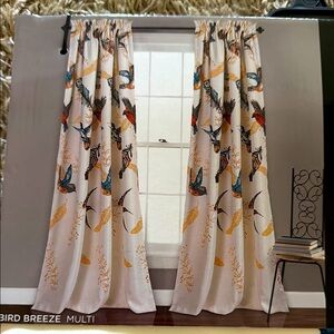 Bird Breeze Multi-Color Curtains